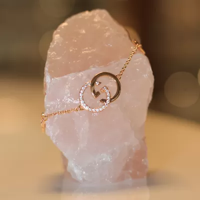 Pulseira Folheada Ouro 18k e Zirc&ocirc;nia 