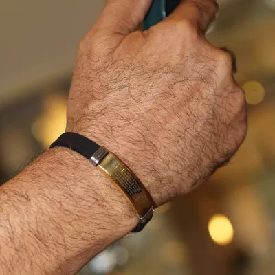 Pulseira Masculina Ora&ccedil;&atilde;o Pai Nosso 